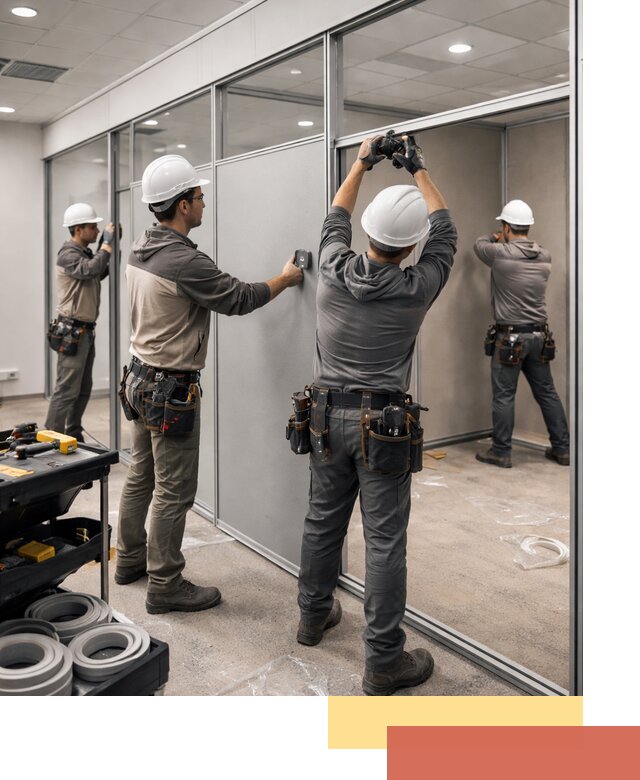 Мобильные офисные перегородки под ключ в Бугуруслане