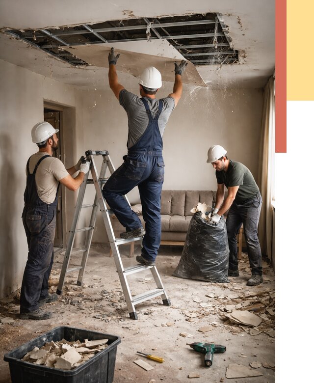 Демонтаж гипсокартонного потолка в Бугуруслане от 428 руб. за м2 — ОТДЕЛОЧНИК-Бгр