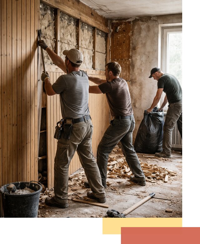 Демонтаж вагонки и вывоз материалов в Бугуруслане