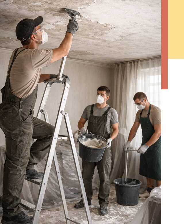 Удаление побелки с потолка в Бугуруслане от 2548 руб. быстро и недорого | ОТДЕЛОЧНИК-Бгр