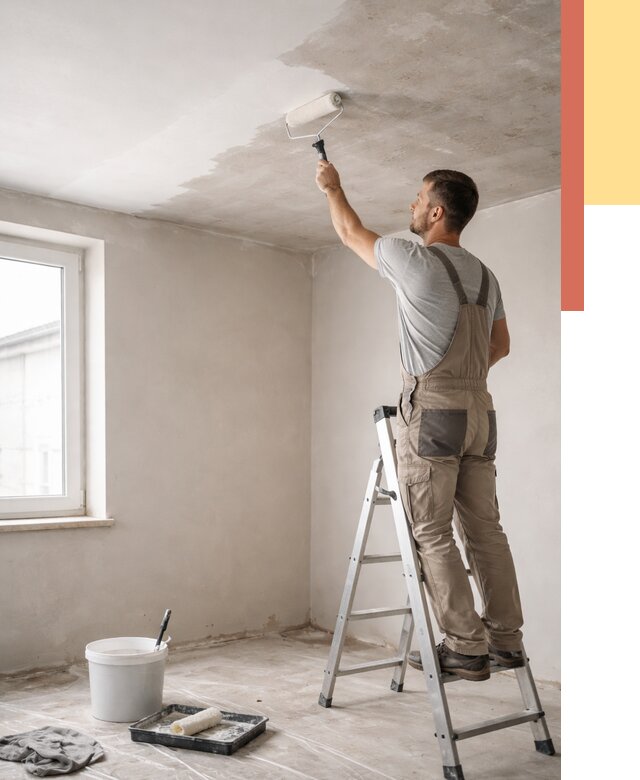 Грунтовка потолка в Бугуруслане от 2548 руб. — быстро и недорого | ОТДЕЛОЧНИК-Бгр