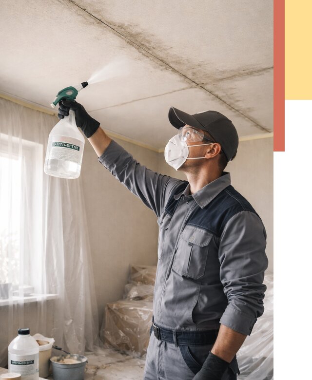 Антисептическая обработка потолка в Бугуруслане от 2548 руб. | ОТДЕЛОЧНИК-Бгр