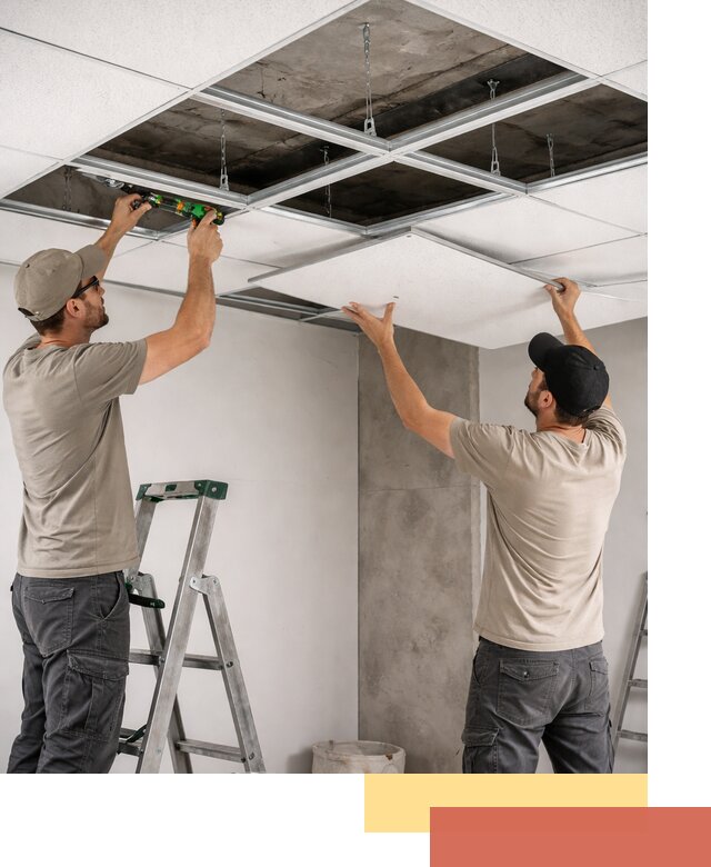 Монтаж потолка Армстронг под ключ в Бугуруслане