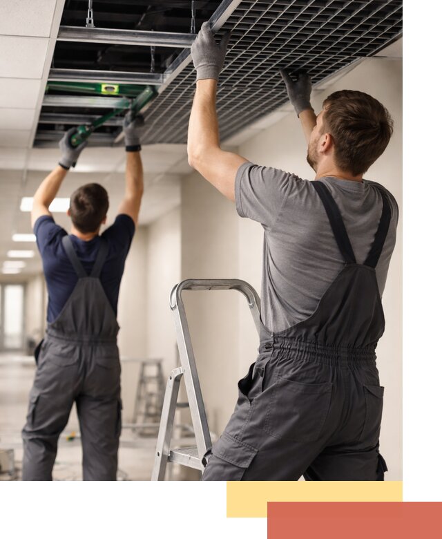 Монтаж потолка Грильято в Бугуруслане: установка под ключ качественно