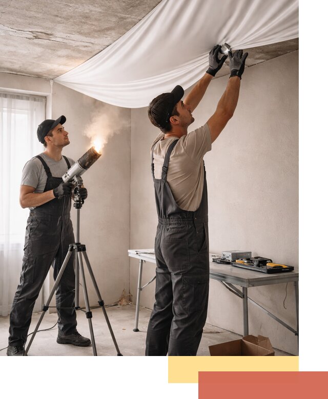 Установка натяжного потолка под ключ в Бугуруслане