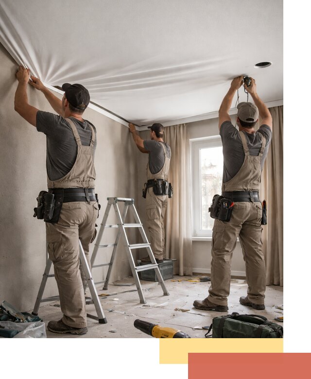 Монтаж матового натяжного потолка в Бугуруслане качественно и быстро