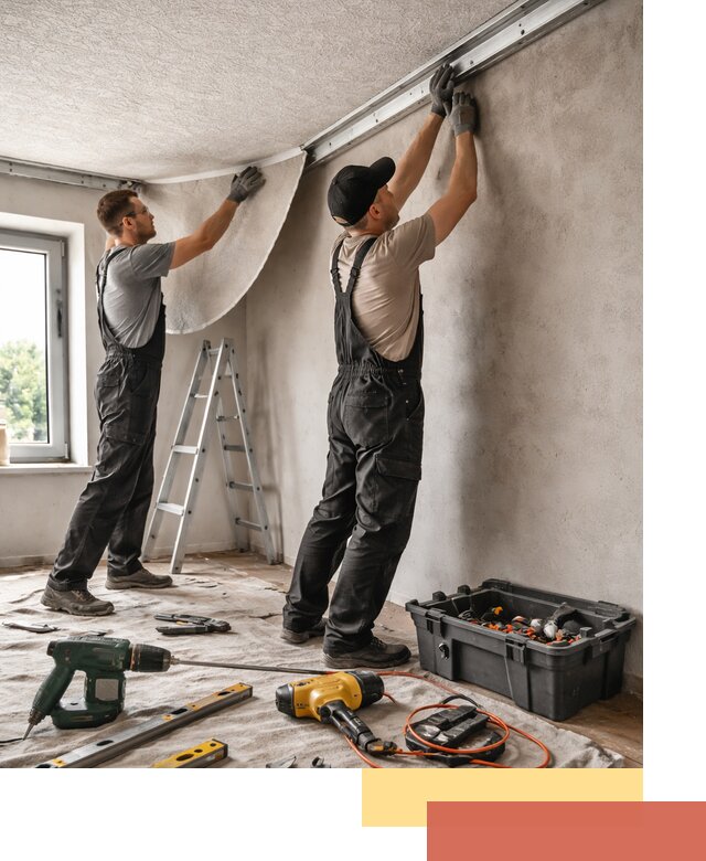 Монтаж фактурного натяжного потолка в Бугуруслане качественно и быстро