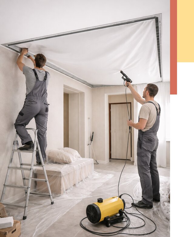 Монтаж натяжного потолка в прихожей в Бугуруслане от 2700 руб. под ключ | ОТДЕЛОЧНИК-Бгр