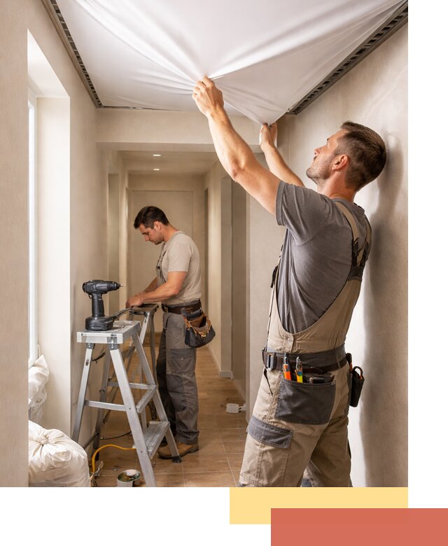 Монтаж натяжного потолка в прихожей в Бугуруслане