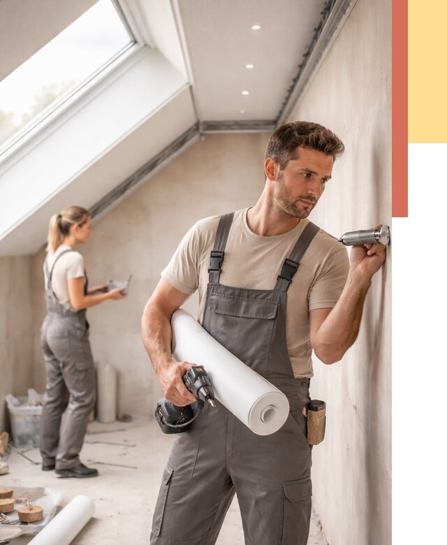 Монтаж натяжного потолка на мансарде в Бугуруслане от 3567 руб. | ОТДЕЛОЧНИК-Бгр