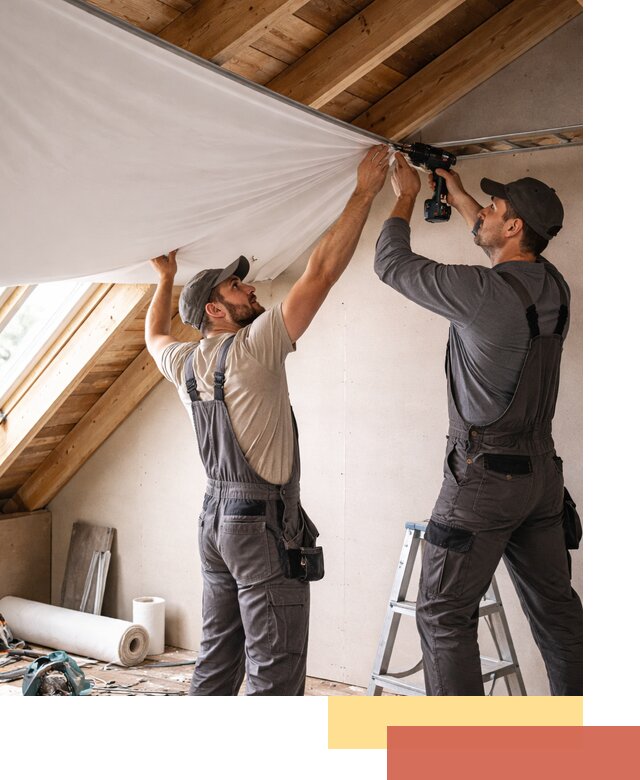 Монтаж натяжного потолка в мансарде в Бугуруслане