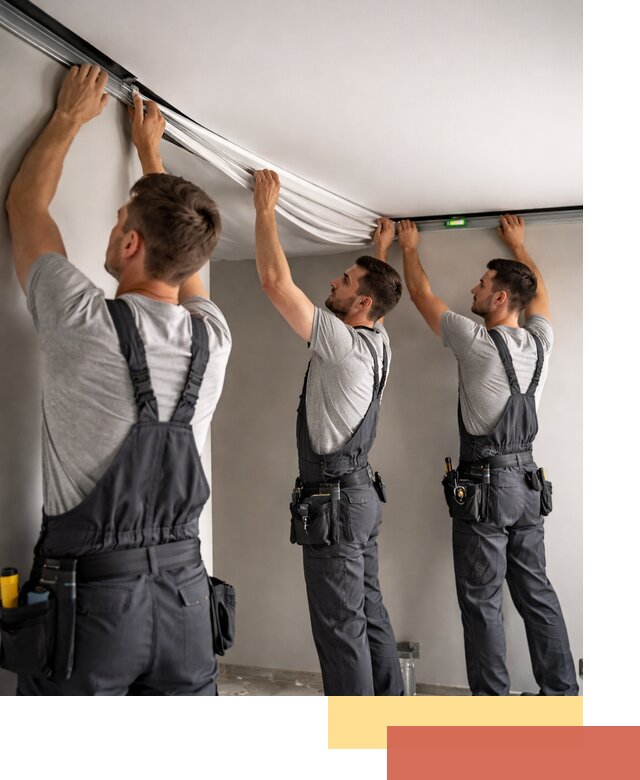 Теневые натяжные потолки в Бугуруслане: монтаж и отделка быстро и качественно