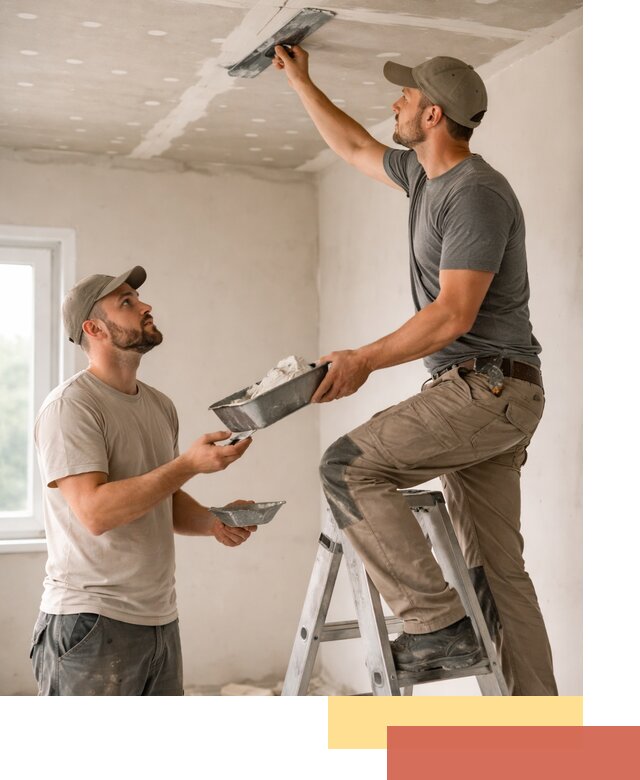 Шпаклевка потолка из гипсокартона в Бугуруслане качественно и быстро