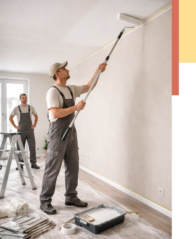 Покраска потолка из гипсокартона в Бугуруслане от 4586 руб./м2 — услуги под ключ | ОТДЕЛОЧНИК-Бгр