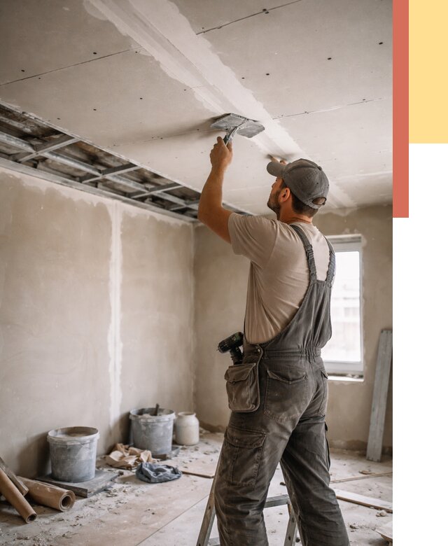 Ремонт потолка из гипсокартона в Бугуруслане от 662 руб./м² — быстро и недорого | ОТДЕЛОЧНИК-Бгр