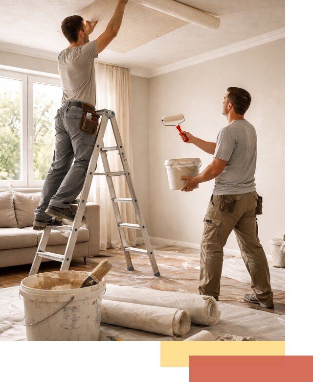 Поклейка обоев на потолок в Бугуруслане — качественно и быстро