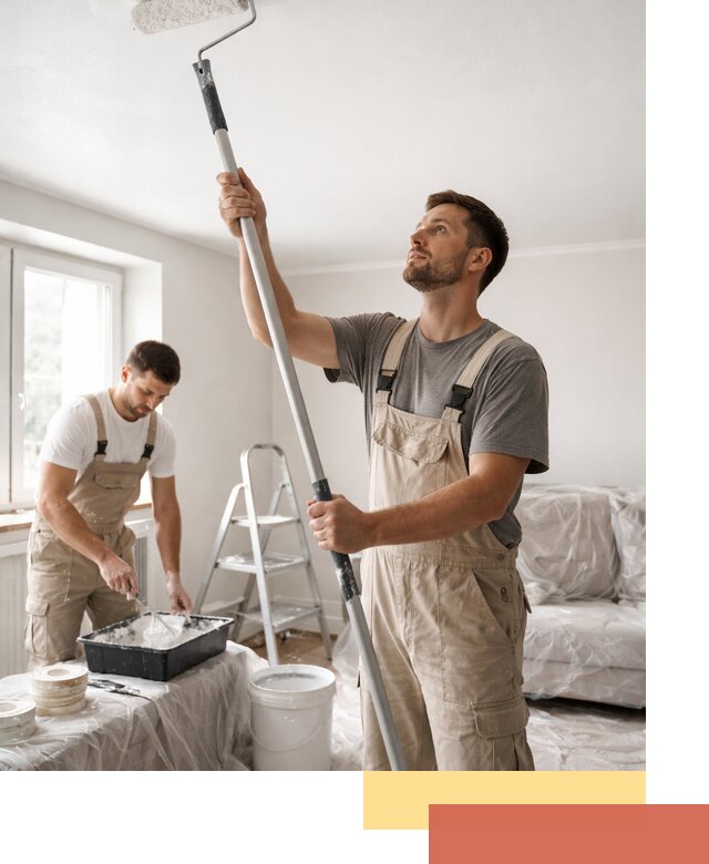 Покраска потолка водоэмульсионной краской в Бугуруслане