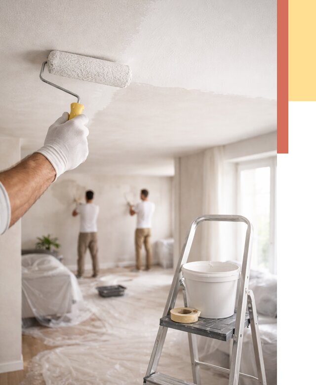 Покраска потолка акриловой краской в Бугуруслане от 2548 руб. | ОТДЕЛОЧНИК-Бгр