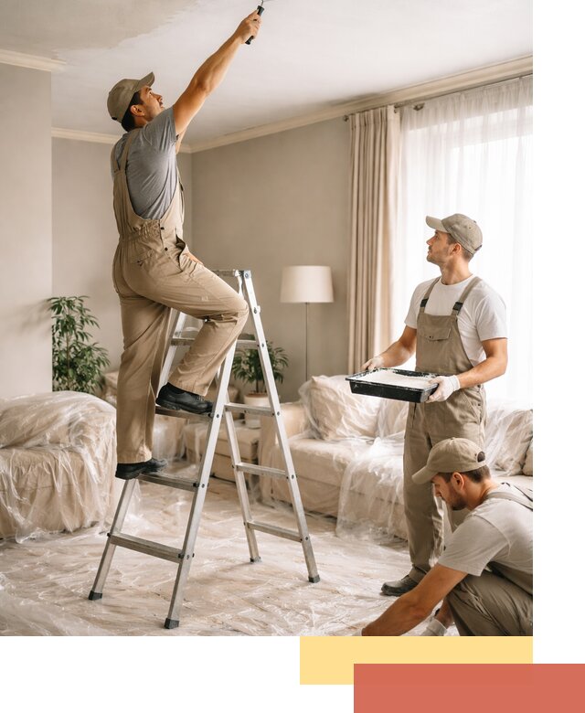 Покраска потолков акриловой краской в Бугуруслане качественно и быстро