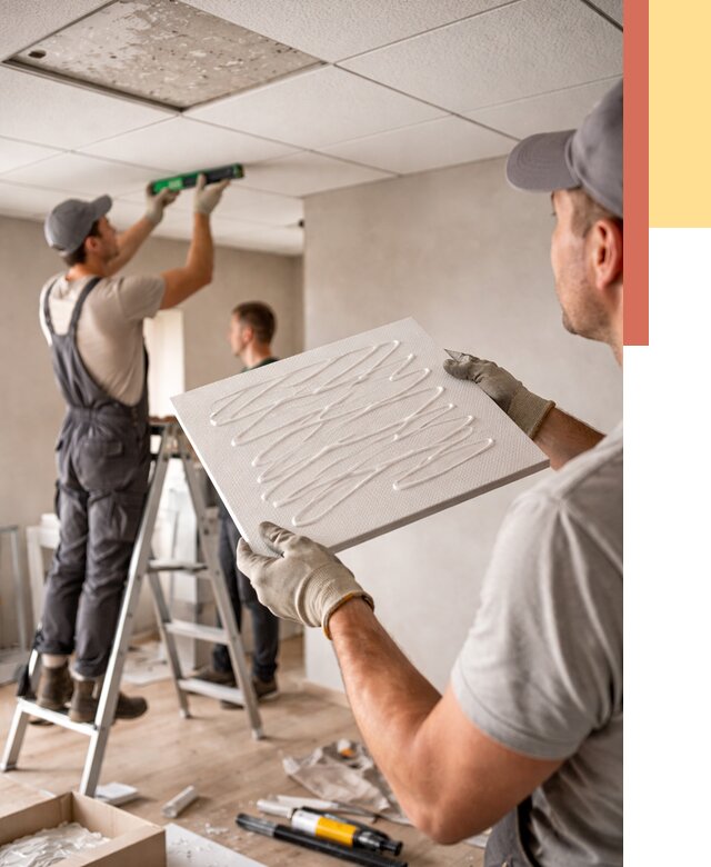 Монтаж потолочной плитки в Бугуруслане от 4586 руб. — быстро и недорого | ОТДЕЛОЧНИК-Бгр