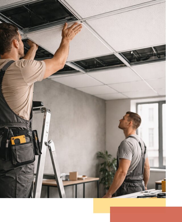 Монтаж потолочной плитки в Бугуруслане качественно и в срок