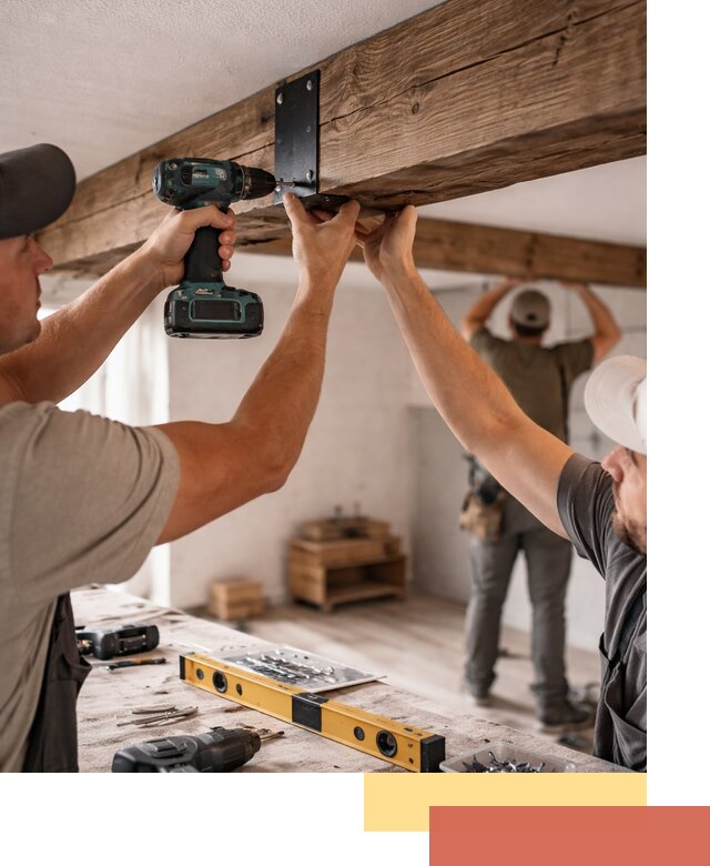 Монтаж декоративных потолочных балок в Бугуруслане