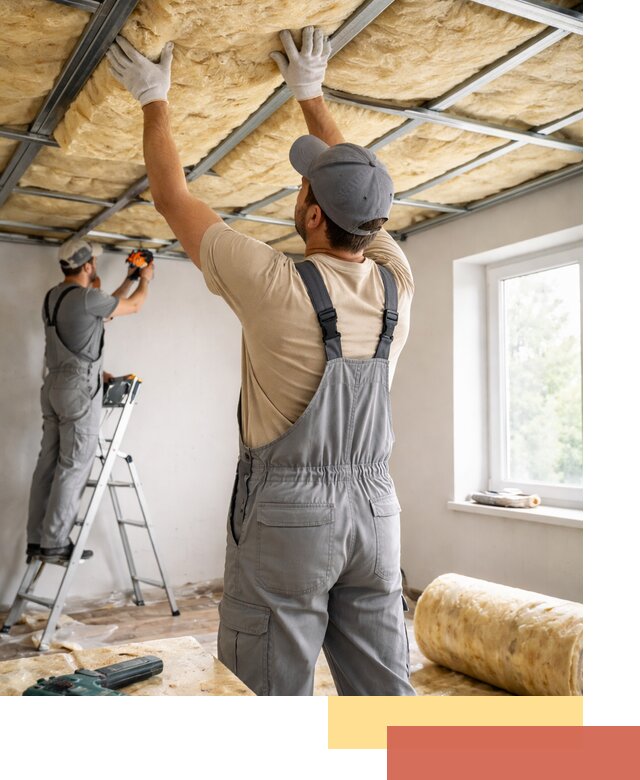 Утепление потолка под ключ в Бугуруслане качественно и быстро