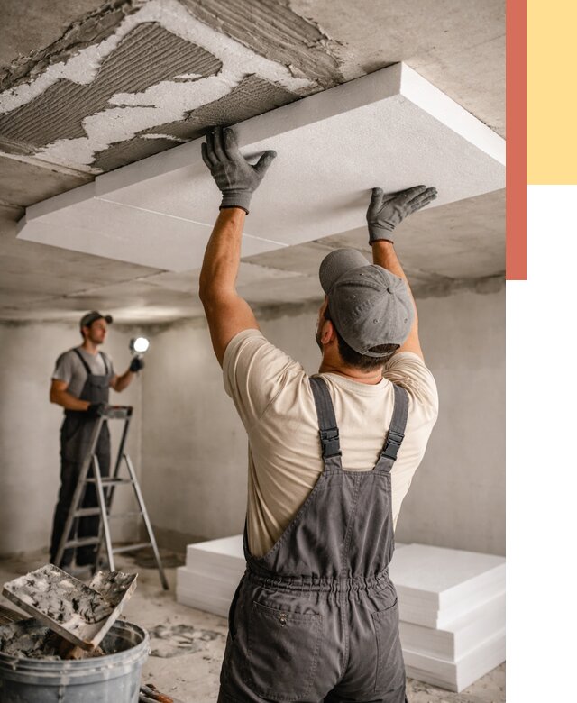 Утепление потолка пенопластом в Бугуруслане от 4586 руб/м2 — недорого и быстро | ОТДЕЛОЧНИК-Бгр