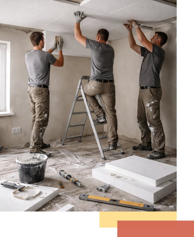 Утепление потолка пенопластом в Бугуруслане быстро и качественно